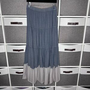 Gypsy 05 Tiered Gathered Boho Style Skirt Size Small